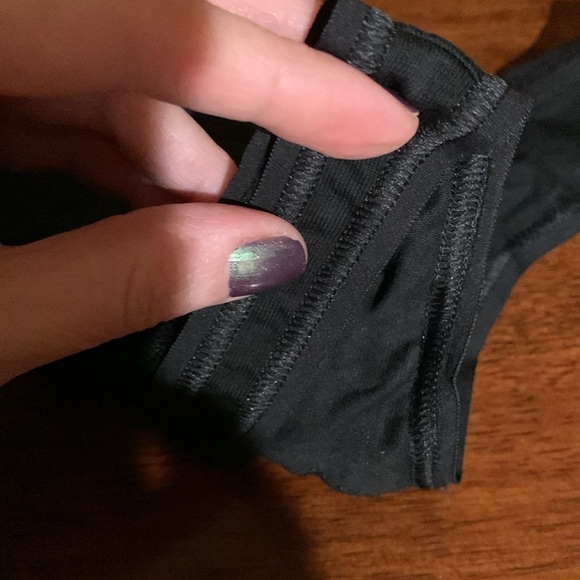 Brand new authentic Victorias Secret black strings  underwear, 100% cotton, M - Picture 7 of 7